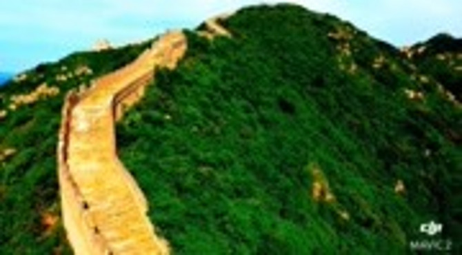 最美长城，航拍八达岭长城人类过不去的长城，未开放长城！