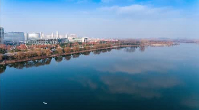 生态水城，大美南阳---白河国家城市湿地公园航拍