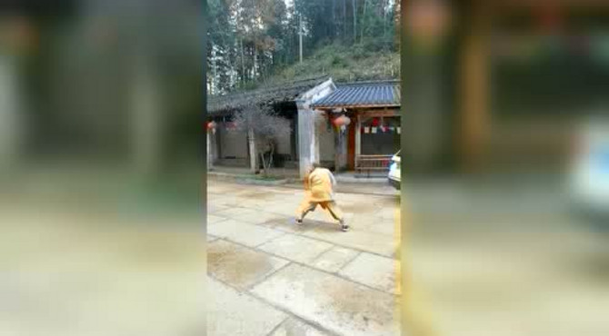 杭州碧云寺禅师练拳