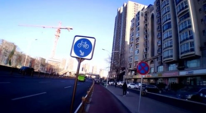 北京通州古城 玉带河东街到玉带桥街景