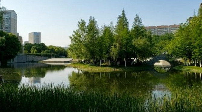 合肥市包河区望湖公园风光