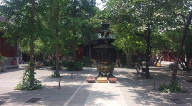 东直门胡同内的通教寺 闹市中取一幽地 具有年代感的尼僧寺庙