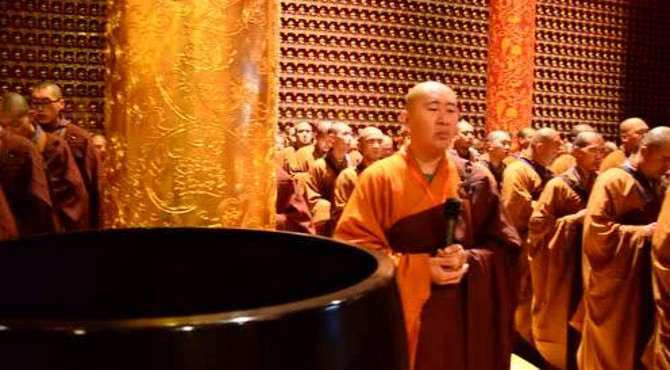 北普陀寺早课