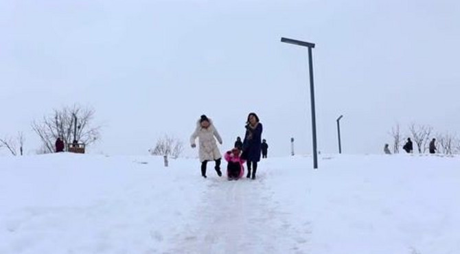 2018太和湿地公园第一场雪