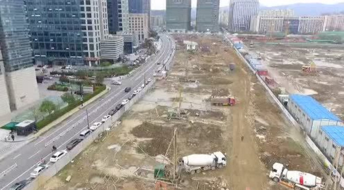 新城中央公园开建