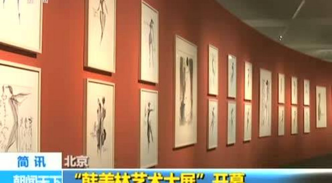 北京“韩美林艺术大展”开幕