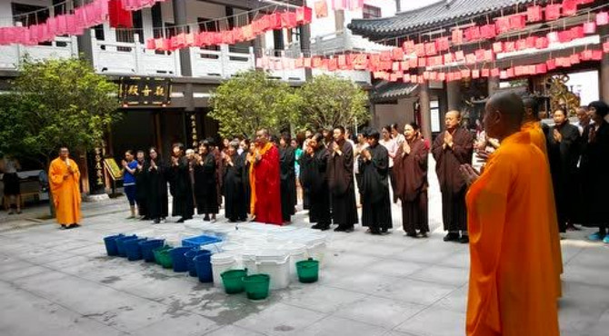 东莞麻涌拈花寺2017中秋节放生法会(二）