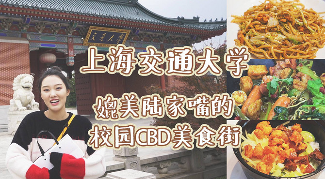 【两米小厨娘】上海交通大学食堂探秘！自建繁华CBD美食街，20元吃到你撑！