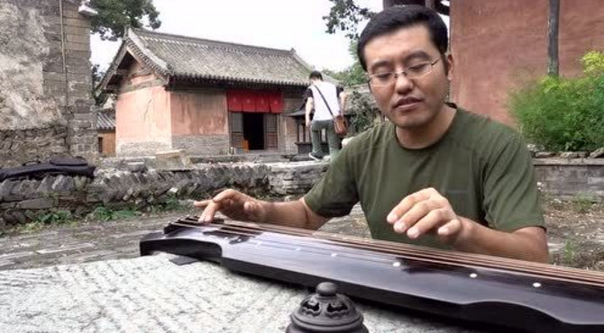 王宁灵岳寺抚琴