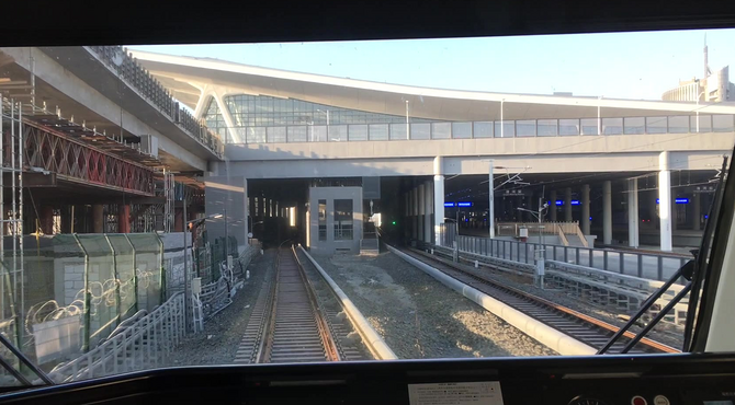 清河站开业首日 北京地铁13号线西二旗-清河-上地前面展望