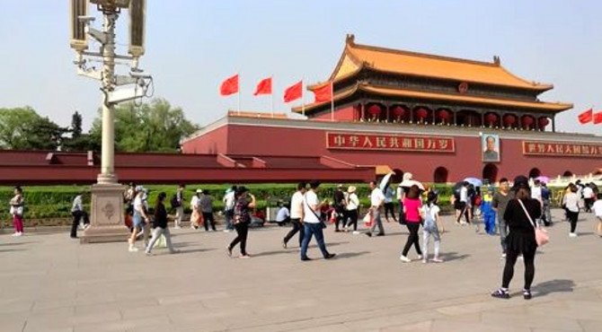五一去北京天安门广场看风景