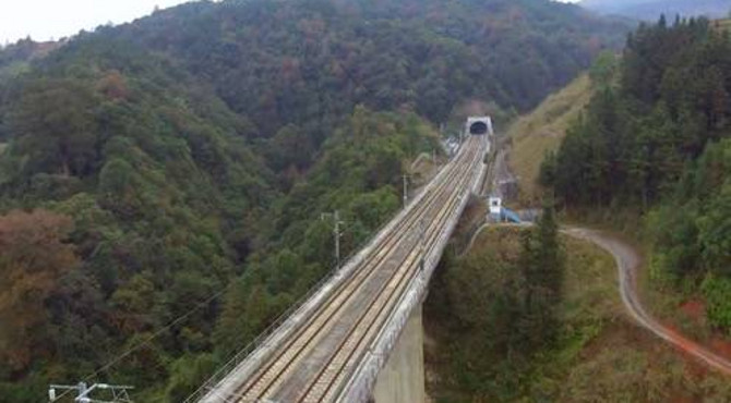 高铁穿梭贵州大山，再看看贵州现在的高铁四通八达，贵州交通很牛