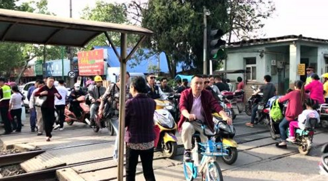 宁芜铁路马鞍山三台路道口
