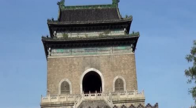 角楼的鸽子钟鼓楼的燕