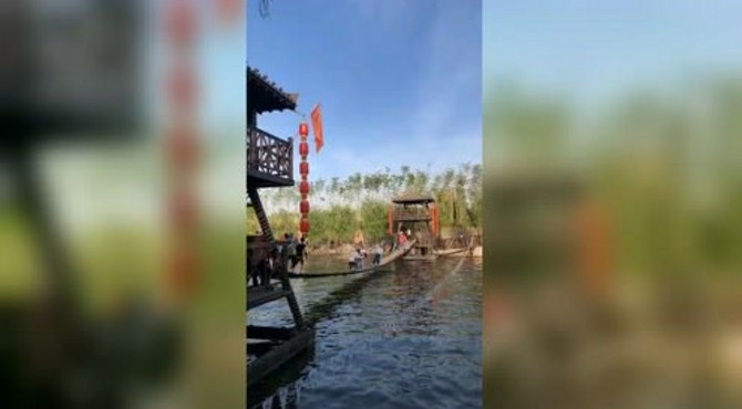 周至水街网红桥，还是欠点人气，但环境真好