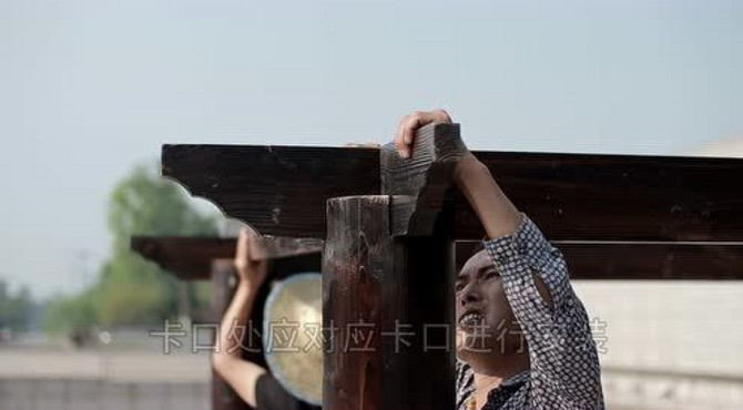 豪华四角亭安装图