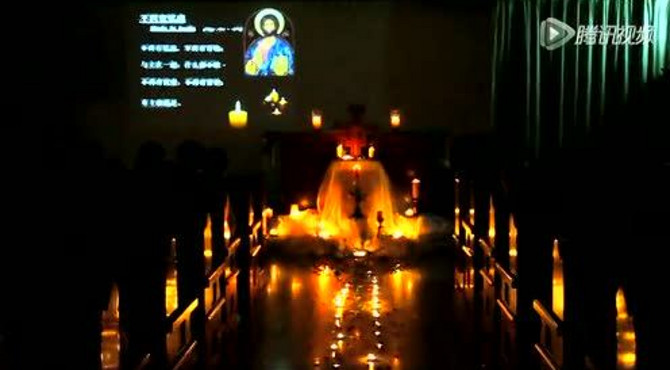 天津天主教团体为8.12遇难者祈祷