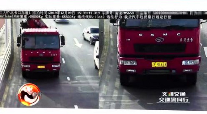 牌楼长江大桥查货车