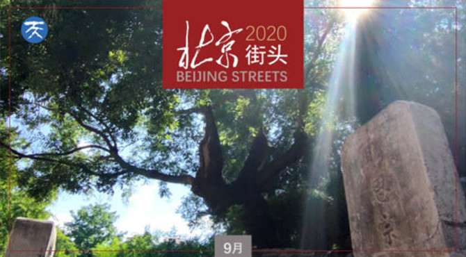明思宗殉国处，白衣保洁扫路