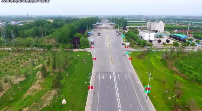 航拍大美三原绿林公园