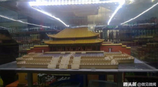 超市里的牙签微缩建筑——太和殿！
