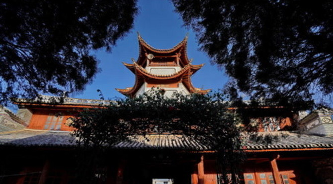 云南大理喜洲：珂里庄百年清真寺仍使用，建筑风格有浓郁地域特色