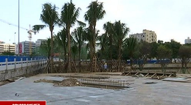 休闲广场供市民游玩 绿化景观更怡人