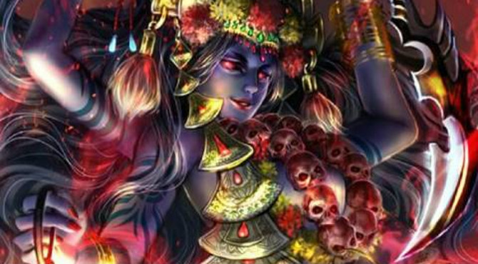 【印度教神话】印度女神帕尔瓦蒂、杜尔加九相、十慧母相介绍。