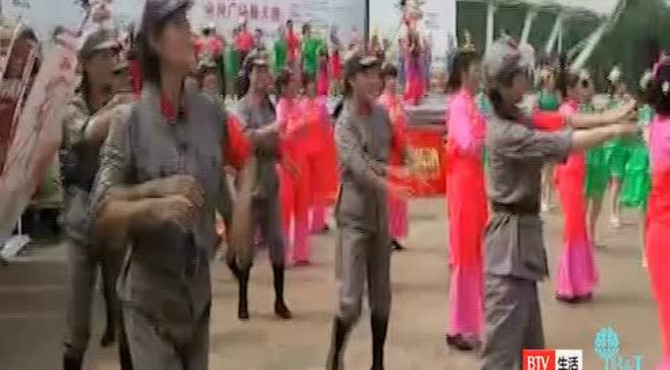 石景山公园现场采访