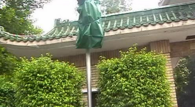 广州中山大学校景；