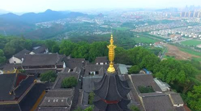 吴地塔影-灵岩山塔
