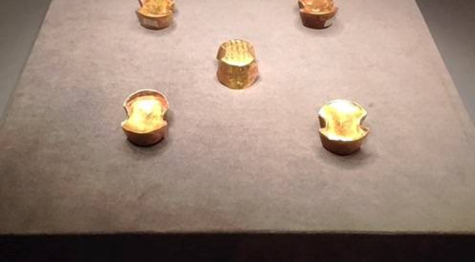 首都博物馆，古代大金锭