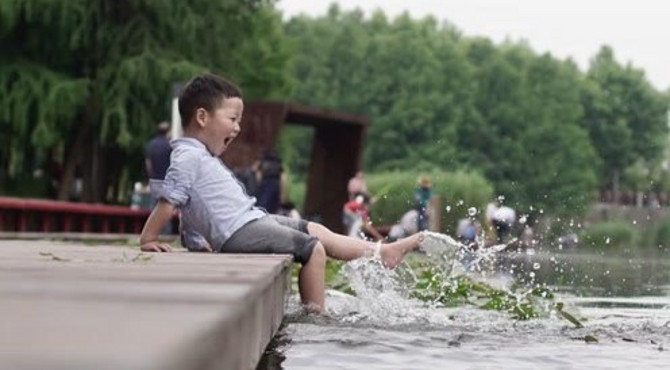 碧水映流云-上海后滩湿地公园游记