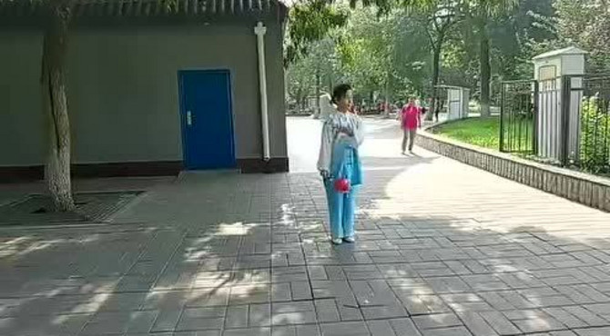 81+规定套路+尹丽娟+中山丰台花园队+太极风柔韵球规定套路《羽化》
