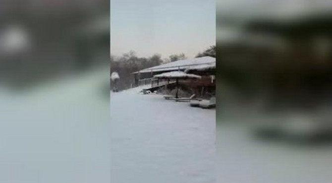 中牟雁鸣蟹岛造雪成功