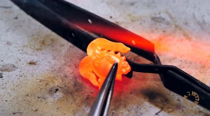 琳朝凤簪錾刻版