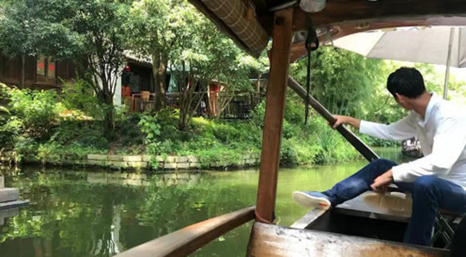 西溪国家湿地公园坐船