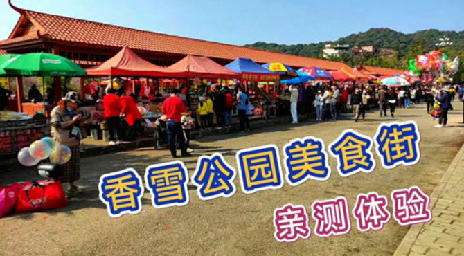 亲测打卡香雪公园美食街，广州本地吃货的聚集地，旅游攻略指南