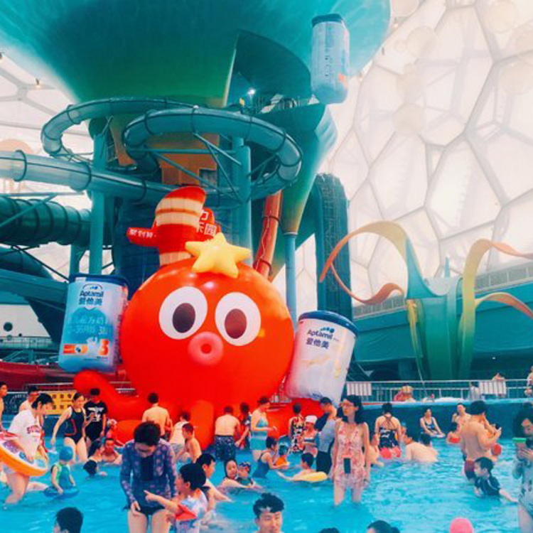 【水立方嬉水乐园】电子门票·周末和节假日通用·超大室内水上乐园·亲子玩乐王国！