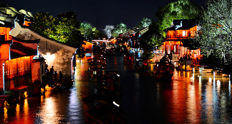 【烟雨江南】·台儿庄·留园·乌镇·西塘·杭州·西溪湿地·无夜车休闲4.5日游！