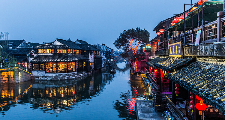 【烟雨江南】·台儿庄·留园·乌镇·西塘·杭州·西溪湿地·无夜车休闲4.5日游！