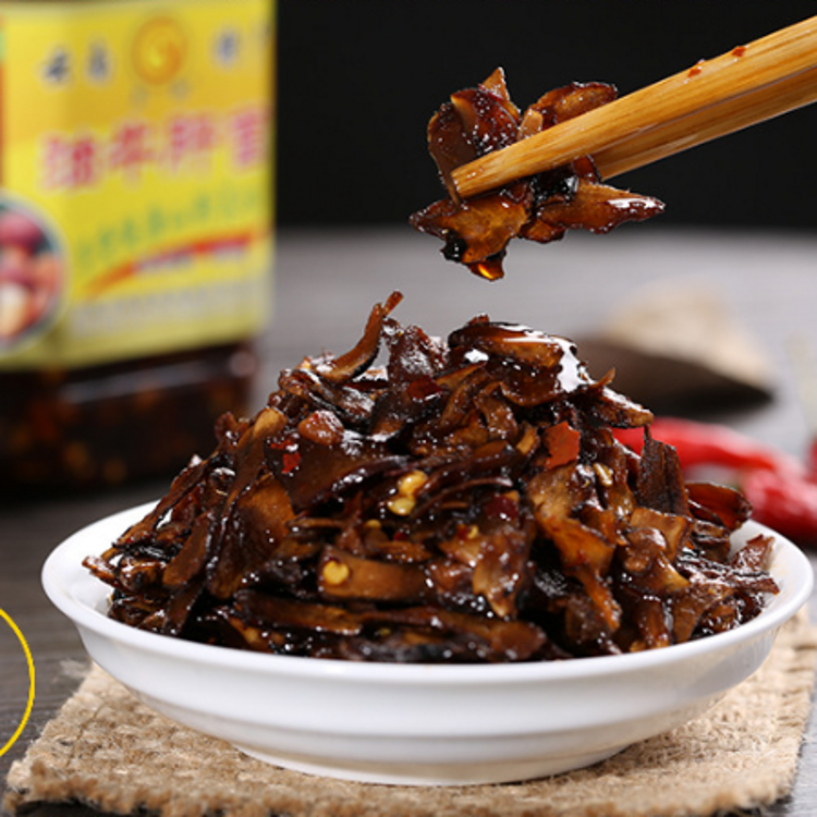 云南特产兰野油鸡枞菌460g好吃的野山菌即食用菌罐头装鸡枞菇