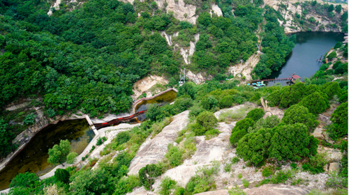 【密云清凉谷】登水晶长城+玻璃天桥+畅玩高山滑水+极速漂流！