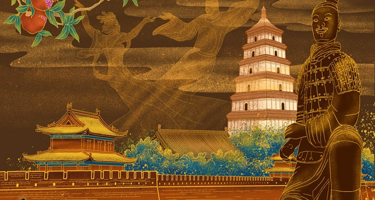 【西安·长安奇遇记5日】西安+西安博物院+西安半坡博物馆+秦始皇帝陵博物院+华清宫+汉阳陵博物馆+大雁塔+大唐不夜城+明城墙+永兴坊+《西安千古情》+亲子研学深度5天4晚