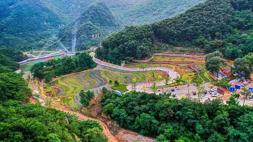 【山地滑车·梨树沟丰收节1日】限时特惠通票全含+赠送采摘+花海梯田+音乐喷泉+栗树谷平谷休闲游！