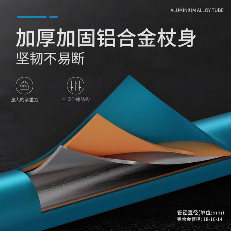go2gether G2户外登山杖超轻铝合金外锁三节伸缩徒步攀岩装备行走手杖（定制款）+仅限跟随路线报名购买 北京可自提