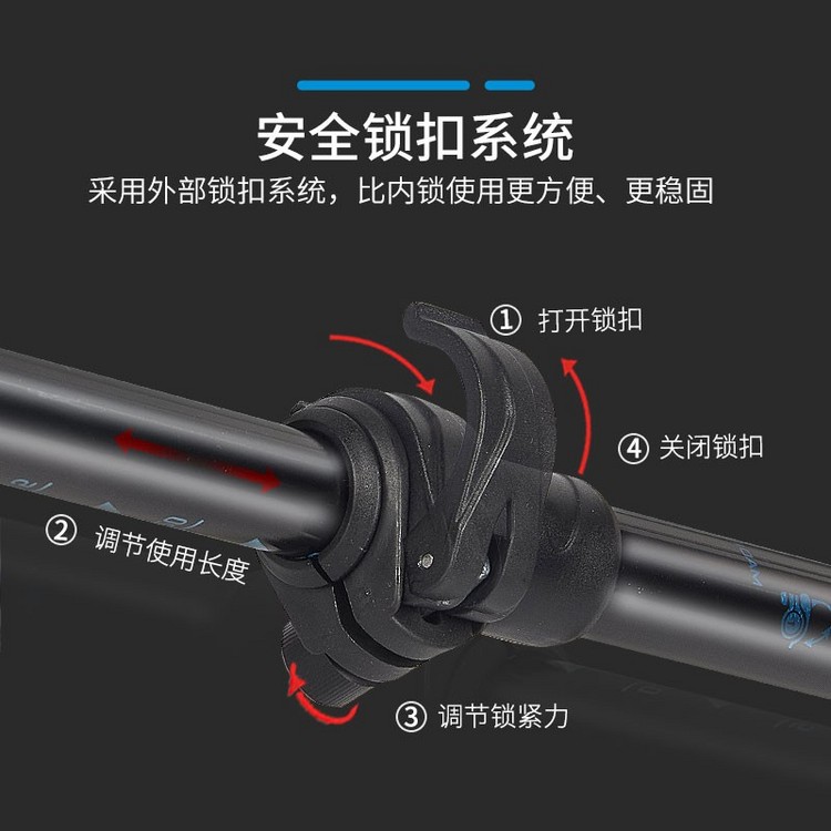 go2gether G2户外登山杖超轻铝合金外锁三节伸缩徒步攀岩装备行走手杖（定制款）+仅限跟随路线报名购买 北京可自提