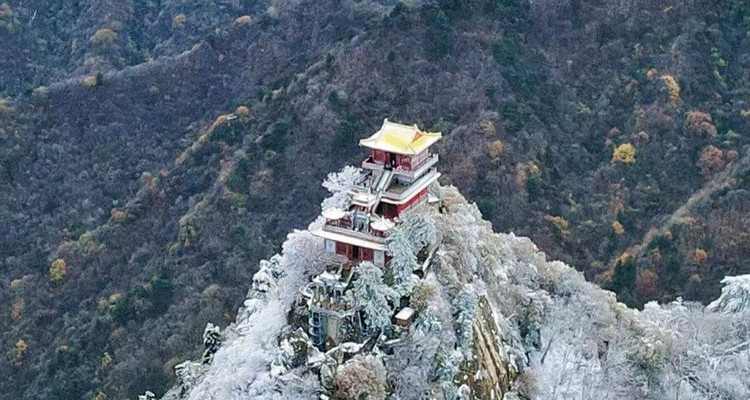 【西安一周一山·南五台】登高南五台+赏雪景观云海