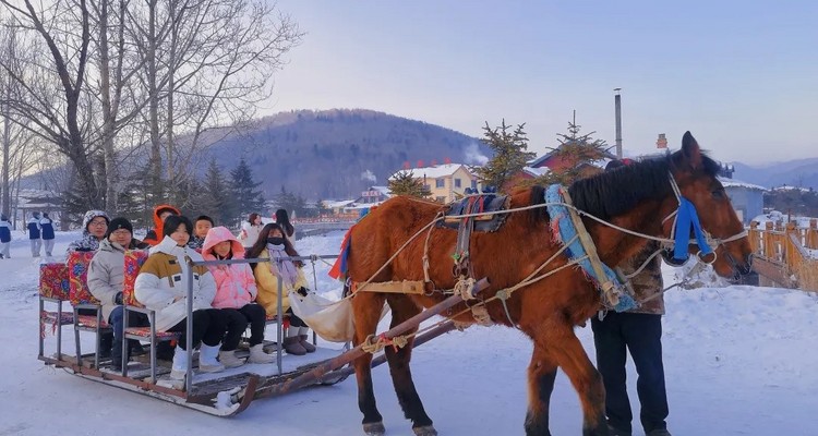 【冰雪梦幻·“吉”致北国10日】滑雪+温泉+冬捕+雾凇奇观+东北“小韩国”；登上北国列车，冬季一路找北漠河之旅