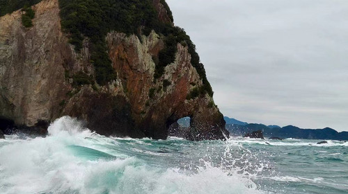 【行走日本·熊野古道5日】日本+熊野三山+那智瀑布+胜浦洞穴温泉+胜浦渔港+白浜市场+千叠敷+円月岛拱崖+桥杭岩+朝圣者之路日本熊野古道徒步5日